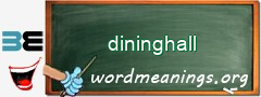 WordMeaning blackboard for dininghall